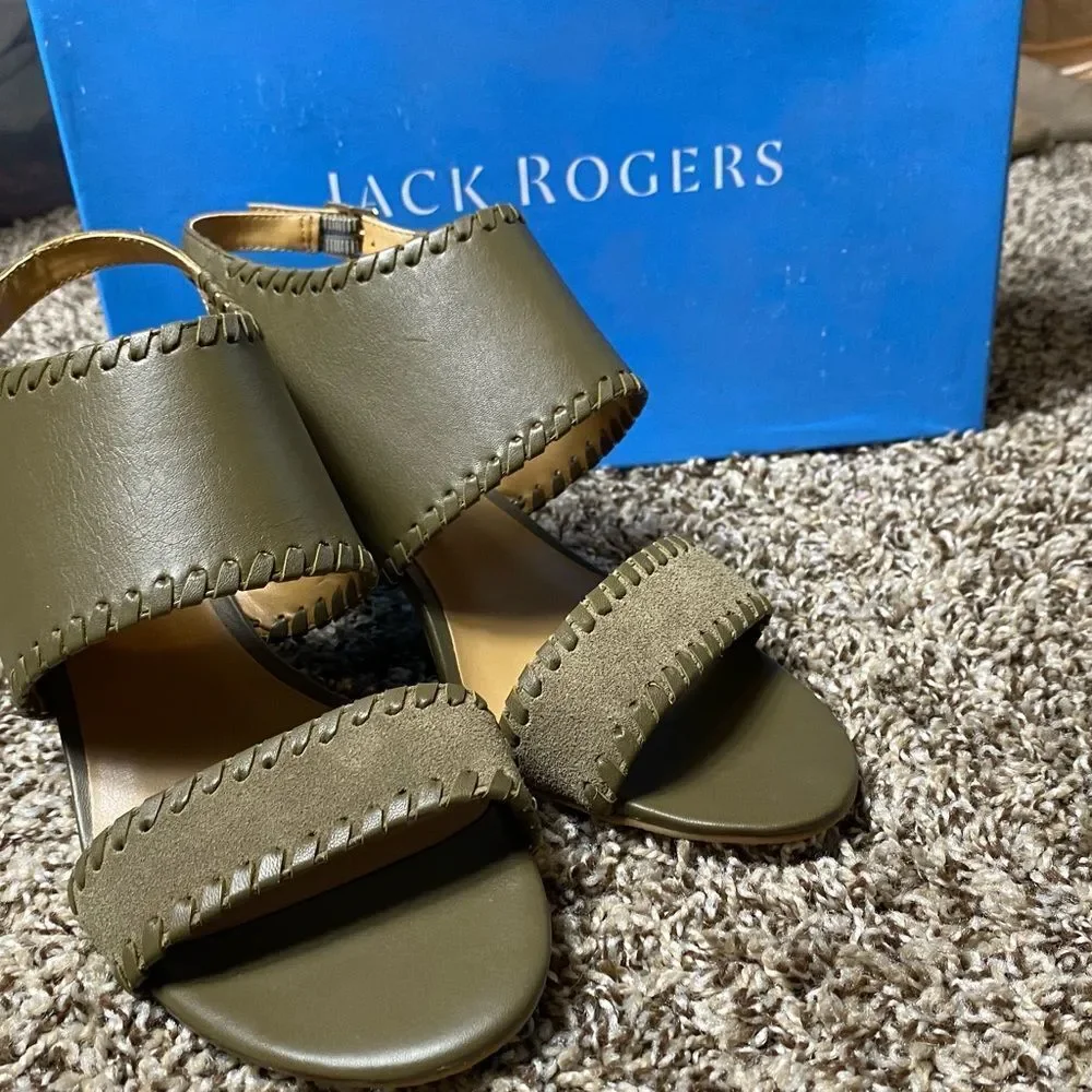 Jack Rogers Sloane Slingback Heels Size 9